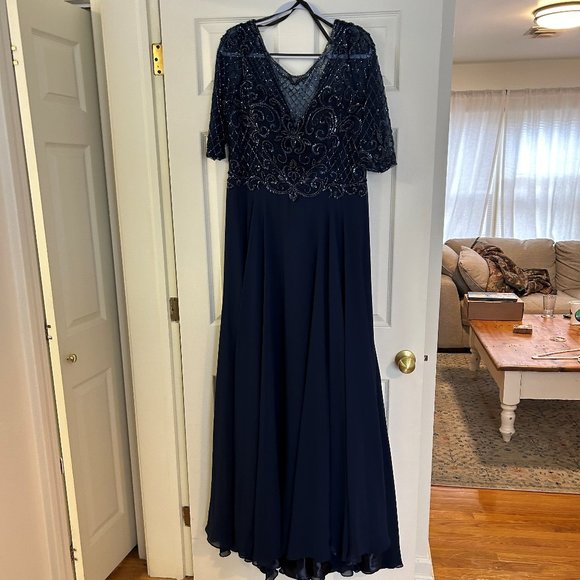 NWT | Christina Wu - Navy Blue | Size 16 - Picture 1 of 4
